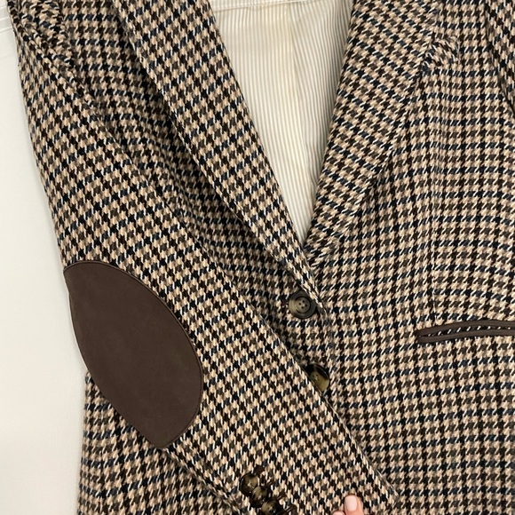 Veronica Beard Brown Houndstooth Blazer - Picture 6 of 8